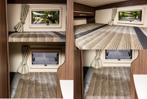 Rear double decker bed