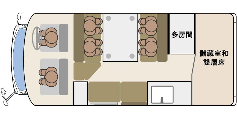 CRESSON JOURNEY TypeW走行時レイアウト